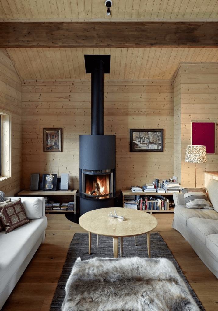 Интерьер деревянного дома: красивые проекты, разные стили, 50 фото-идей